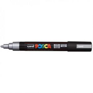 Marker Posca PC-5M, Srebrny